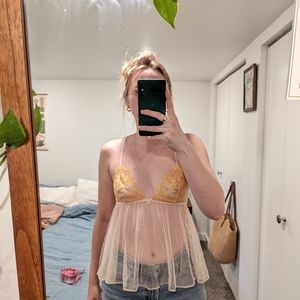 Victoria's Secret babydoll floral top